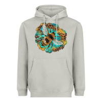 Moon Dust leopard honeycomb with bee Heavyweight Hoodie - Artiststas