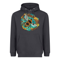 Smoke leopard honeycomb with bee Heavyweight Hoodie - Artiststas