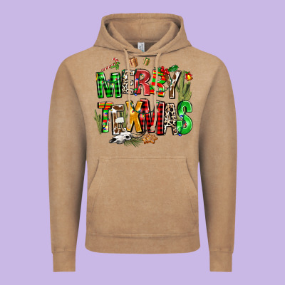 Christmas Texas Western Vintage Hoodie Designed By Adodesignshop