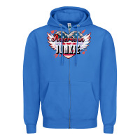 True Royal American junkie Zipper Hoodie - NancyCooperArtShop