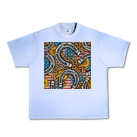 Grape Ice American Flag Horseshoe Deamless Pattern Urban Heavy Tee - BundleAndBundleShop