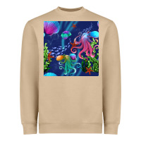Mushroom undersea Heavyweight Sweatshirt - BundleAndBundleShop