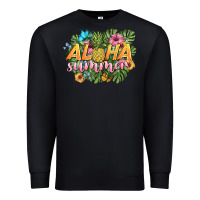 Black aloha summer Premium Sweatshirt - BarkalooDesign