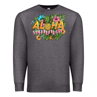 Charcoal Heather aloha summer Premium Sweatshirt - BarkalooDesign