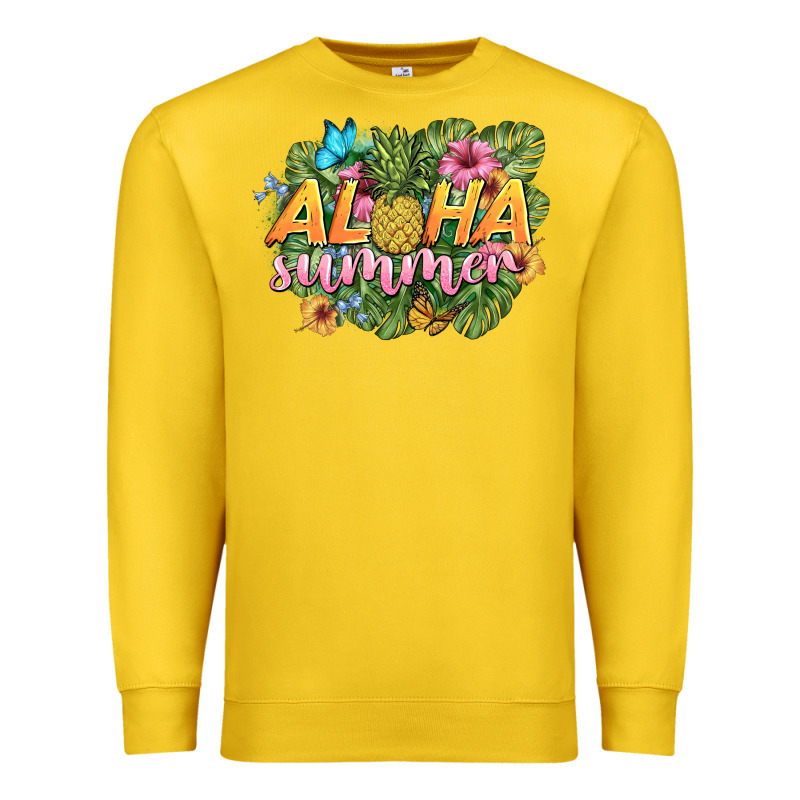 Aloha Summer Premium Sweatshirt by BarkalooDesign | Teevron