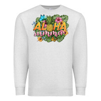 Oatmeal Heather aloha summer Premium Sweatshirt - BarkalooDesign