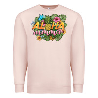 Pale Pink aloha summer Premium Sweatshirt - BarkalooDesign