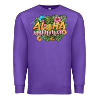 Purple aloha summer Premium Sweatshirt - BarkalooDesign