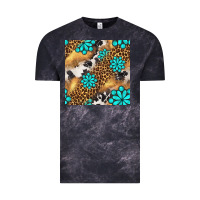 Cloud Black western turquoise gemstone seamless pattern Vintage Tee - BundleAndBundleShop