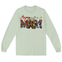 Matcha Christmas Army Mom Long Sleeve Tee - NancyCooperArtShop