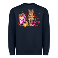 Navy i meow you Heavyweight Sweatshirt - AdoDesignShop