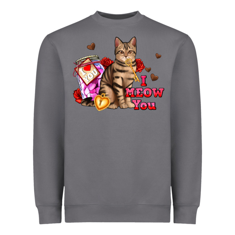 I Meow You Heavyweight Sweatshirt by AdoDesignShop | Teevron