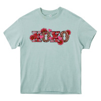 Valentine's Day Xoxo Sunflower Heart Heavy Core Tee | Teevron
