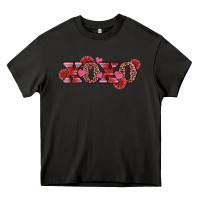 Asphalt valentine's day xoxo sunflower heart Heavy Core Tee - RanaPortraitStore