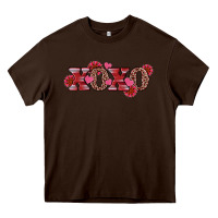 Chocolate Brown valentine's day xoxo sunflower heart Heavy Core Tee - RanaPortraitStore
