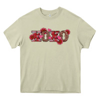 Mossy valentine's day xoxo sunflower heart Heavy Core Tee - RanaPortraitStore