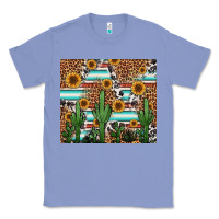 Colony Blue western cactus and sunflowers Classic Tee - Jasminsmagicworld