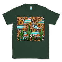 Sports Green western cactus and sunflowers Classic Tee - Jasminsmagicworld