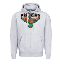 Heather Grey aztec free bird Zipper Hoodie - NancyCooperArtShop