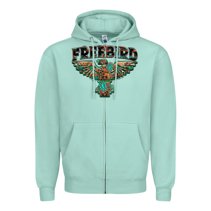 Aztec Free Bird Zipper Hoodie by NancyCooperArtShop | Teevron