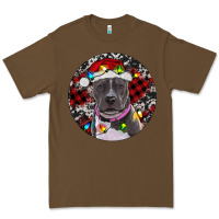 Cacao pitbull and buffalo plaid Premium Tee - RanaPortraitStore