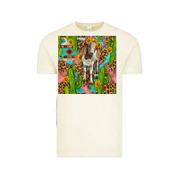 Vintage Arctic western boer goat seamless pattern Vintage Tee - BundleAndBundleShop