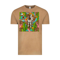 Vintage Camel western boer goat seamless pattern Vintage Tee - BundleAndBundleShop