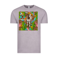 Vintage Zinc western boer goat seamless pattern Vintage Tee - BundleAndBundleShop