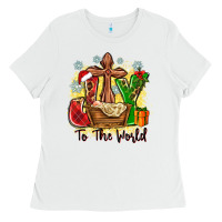 White joy to the world Ladies Tee - Zillion Design Studio