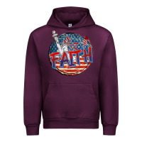 Mauve Wine faith usa Urban Hoodie - CowGirlArtShop