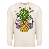 Sandshell pineapple with headphone Premium Sweatshirt - BarkalooDesign
