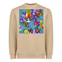 Mushroom butterfly cocktail Heavyweight Sweatshirt - BundleAndBundleShop