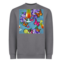 Storm butterfly cocktail Heavyweight Sweatshirt - BundleAndBundleShop