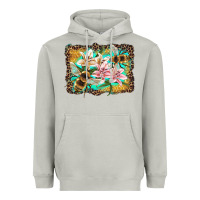 Moon Dust bees and lilies with leopard Heavyweight Hoodie - Artiststas