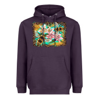 Plum bees and lilies with leopard Heavyweight Hoodie - Artiststas