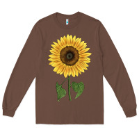 Chestnut giganteus sunflower Long Sleeve Tee - LillyAllenDesigns