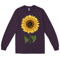 Plum giganteus sunflower Long Sleeve Tee - LillyAllenDesigns
