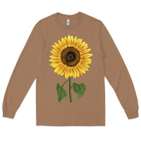 Toasted Coconut giganteus sunflower Long Sleeve Tee - LillyAllenDesigns