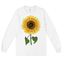 White giganteus sunflower Long Sleeve Tee - LillyAllenDesigns