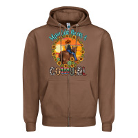 Chestnut shoulda been a cowgirl Zipper Hoodie - MaliasSmallBusiness