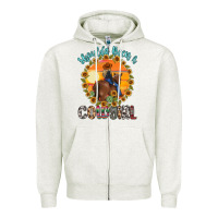Oatmeal Heather shoulda been a cowgirl Zipper Hoodie - MaliasSmallBusiness