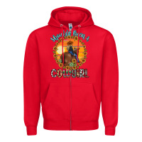 Red shoulda been a cowgirl Zipper Hoodie - MaliasSmallBusiness