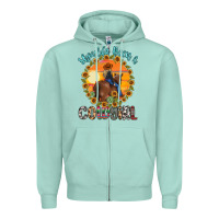 Seafoam shoulda been a cowgirl Zipper Hoodie - MaliasSmallBusiness