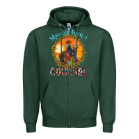 Sports Green shoulda been a cowgirl Zipper Hoodie - MaliasSmallBusiness