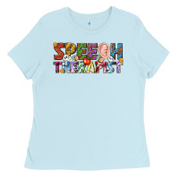 Baby Blue speech therapist Ladies Tee - texasbilliewilder