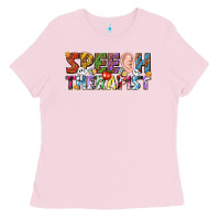 Bubblegum Pink speech therapist Ladies Tee - texasbilliewilder