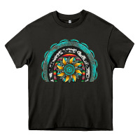 Asphalt gemstone sunflower  rainbow Heavy Core Tee - Artiststas