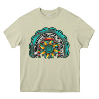 Mossy gemstone sunflower  rainbow Heavy Core Tee - Artiststas