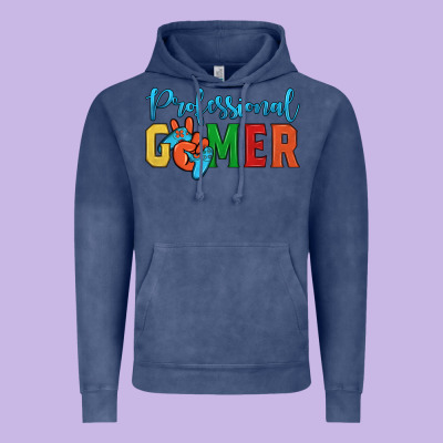 Professional Gamer Vintage Hoodie Designed By Jahusdesignshop