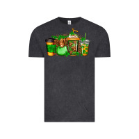Vintage Black longhaired cow st patricks coffee Vintage Tee - Jasminsmagicworld